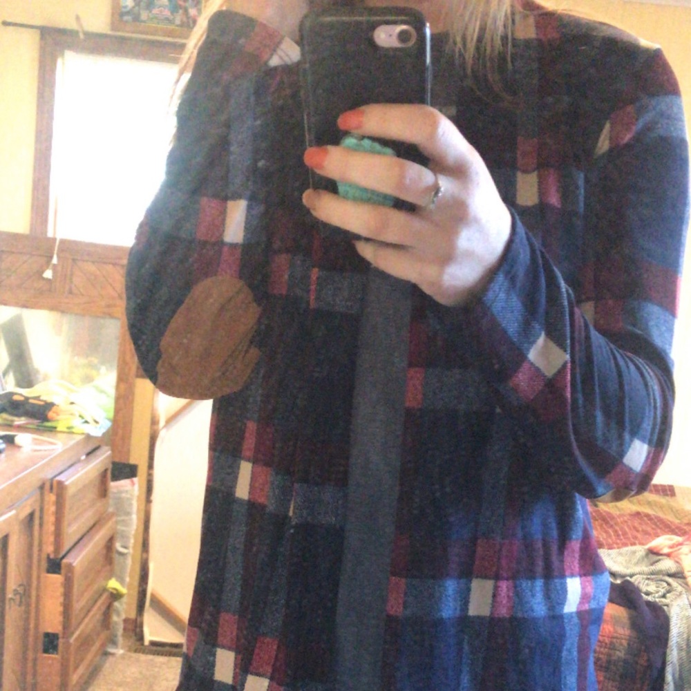 Plaid Cardigan